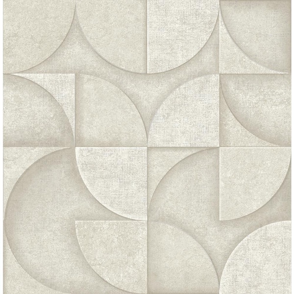 Advantage Addison Grey Stone Retro Geo Textured Non-Pasted Non-Woven Wallpaper Sample
