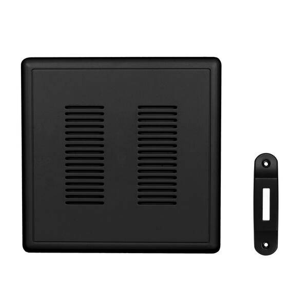 NICOR PrimeChime Plus 2 Black Video Compatible Wired Door Bell Chime Kit PRCP2BLACK The Home