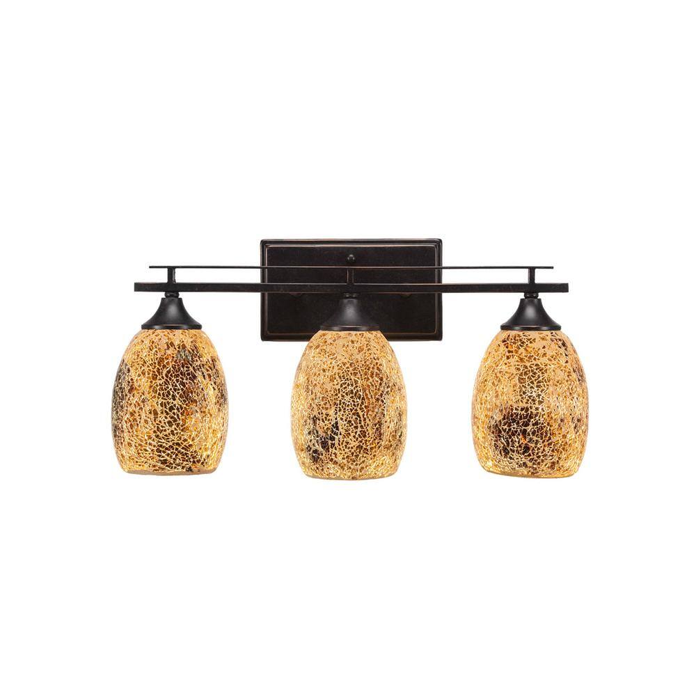 Ontario 19.75 in. 3-Light Dark Granite Vanity Light