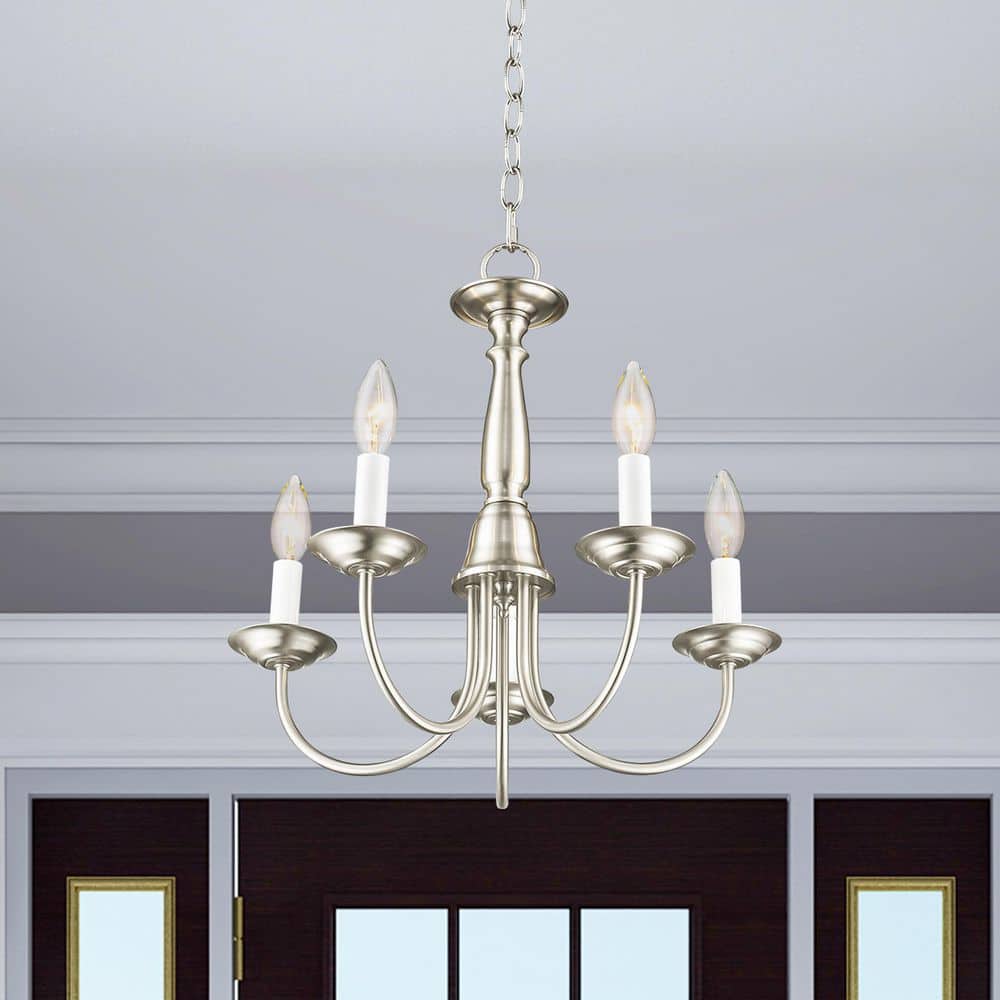 Callahan 5 Light Brushed Nickel Chandelier price history on PriceWatchPro