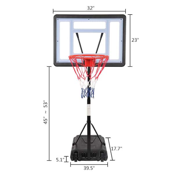 Zimtown Portable Full-Size Basketball Hoop & Reviews