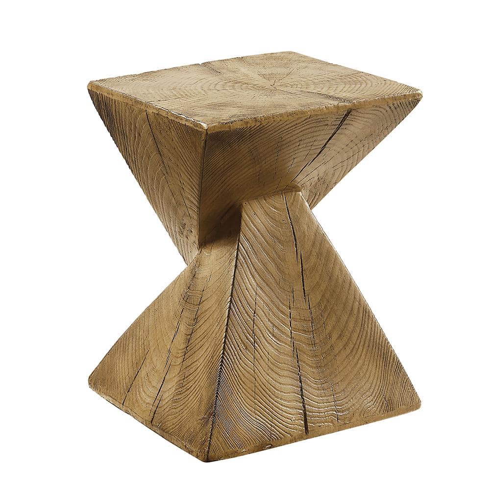 Zahi Oak Finish Eco-Friendly Wood Accent Table
