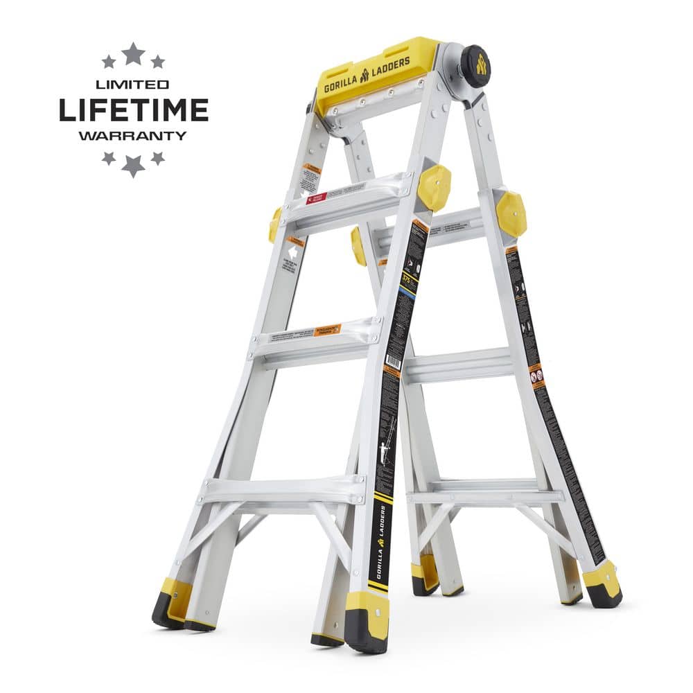 15 ft. Reach Aluminum Multi-Position Ladder with Project Tray, 375 lbs. Load Capacity, Oversized Hinges price history on PriceWatchPro