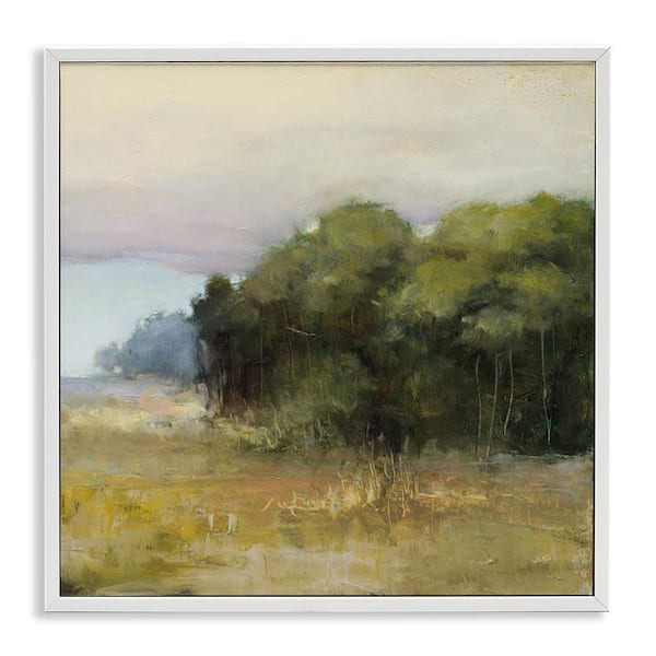 Stupell Industries Edge Of Forest Landscape by Julia Purinton White Framed Nature Giclee Art Print 24 in. x 24 in.