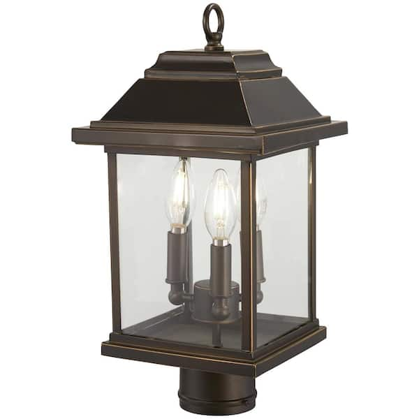 The Great Outdoors Mariner's Pointe Collection 3-Light Outdoor Oil ...