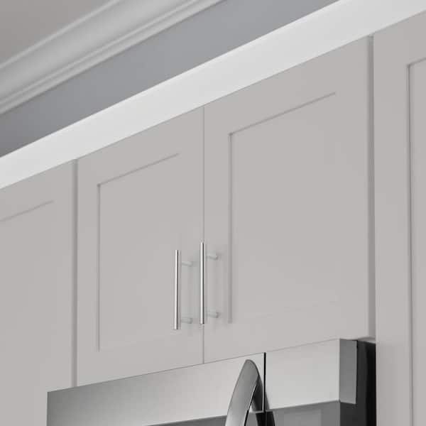 Avondale 36 in. W x 12 in. D x 18 in. H Ready to Assemble Plywood Shaker Wall Bridge Kitchen Cabinet in Dove Gray