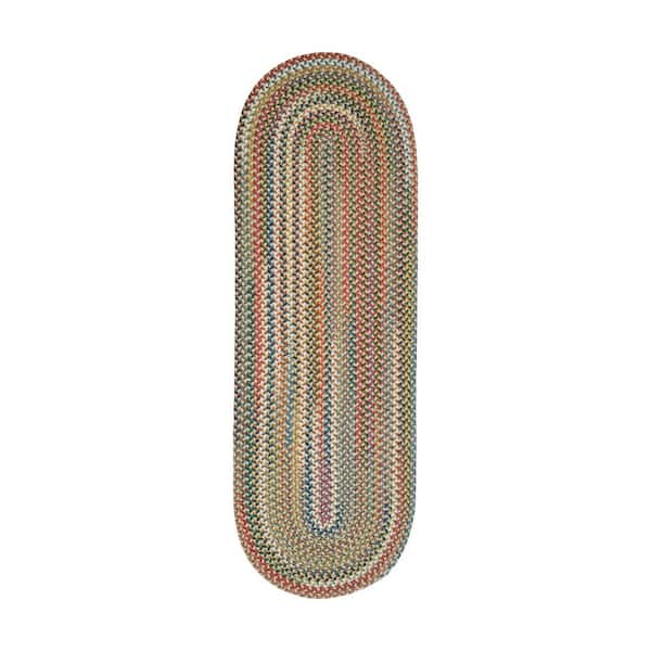 Bouquet Champagne 2 ft. x 6 ft. Indoor/Outdoor Braided Runner Rug