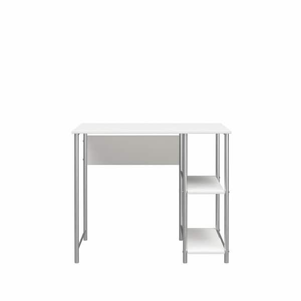 Ameriwood Home Meridian 36 in. White Student Computer Desk with 2