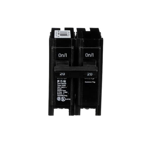 BR 20 Amp 2-Pole Thermal Magnetic Circuit Breaker (BR220)