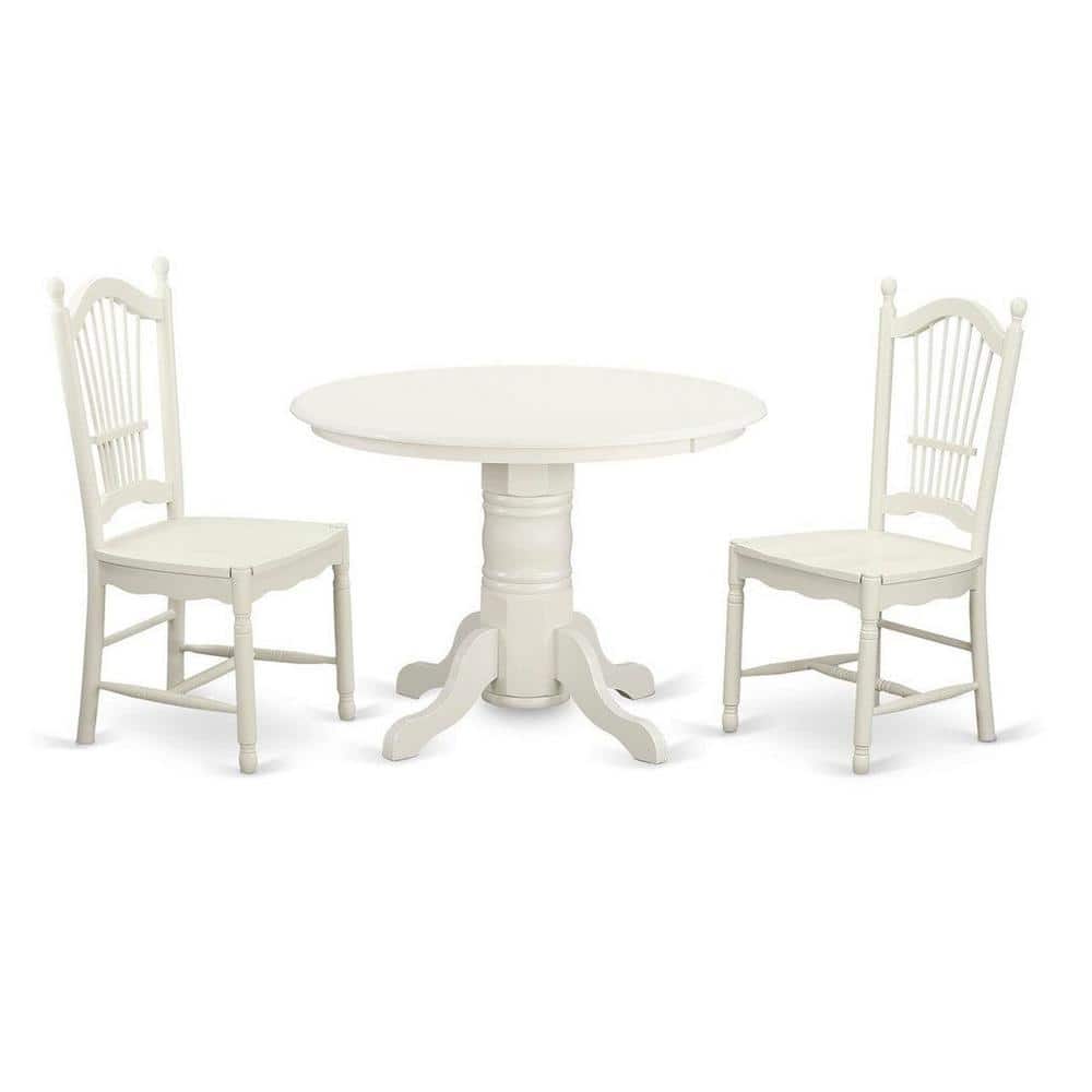 3-Piece Buttermilk and Cherry Solid Wood Top - Dining Room Set - Seats 4 price history on PriceWatchPro