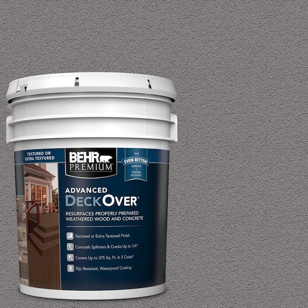 BEHR Premium Advanced DeckOver 5 gal. #SC-125 Stonehedge Textured Solid Color Exterior Wood and Concrete Coating