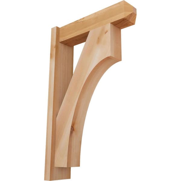 Ekena Millwork 6 in. x 32 in. x 20 in. Western Red Cedar Westlake Craftsman Smooth Outlooker