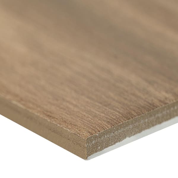 MSI Meliana Cafe 9 in. x 48 in. Matte Porcelain Wood Look Floor