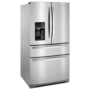 36 in. 26 cu. ft. Standard Depth French Door Refrigerator in Fingerprint Resistant Stainless Steel with Triple Crisper