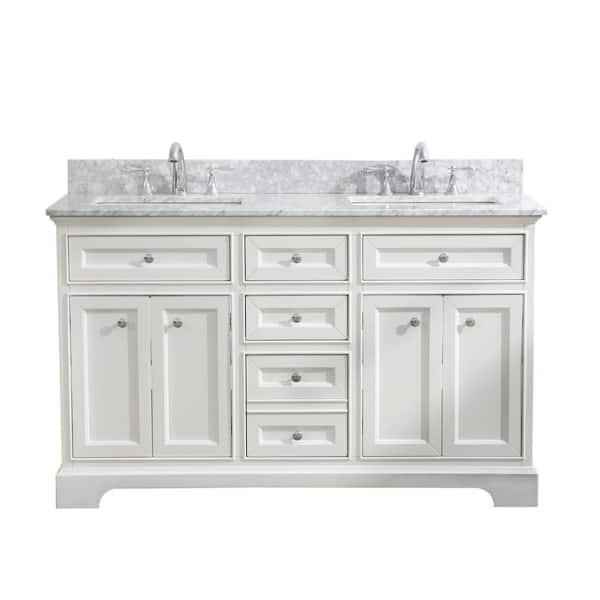 Ari Kitchen And Bath South Bay 55 In, 55 Double Sink Vanity