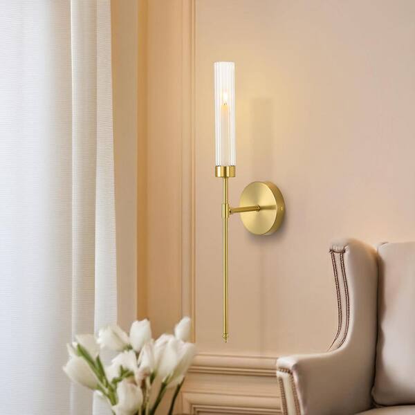 thumbnail image 2 of Gold Wall Candle Sconces Set Of 2 - Rustic Home Decor For Pillar Candles 2 of 5