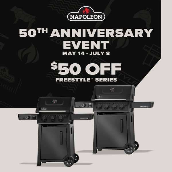 Freestyle 365 3-Burner Propane Gas Grill in Graphite Grey