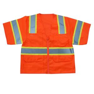 XL High Visibility Class 3 Orange Safety Vest