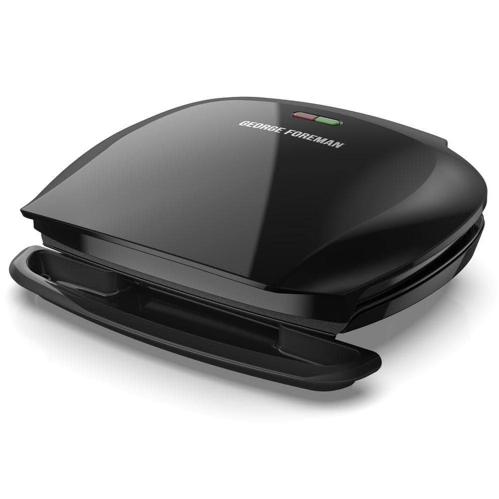 George Foreman 5 Serving Classic Plate Electric Grill in Black with Drip  Pan 985114387M - The Home Depot