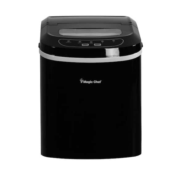  Magic Chef MCIM22SV Portable Silver Countertop Ice Maker, A  Highly Efficient Ice Machine Ideal for The Kitchen, Makes 27 Pounds of Ice  Per Day : Appliances