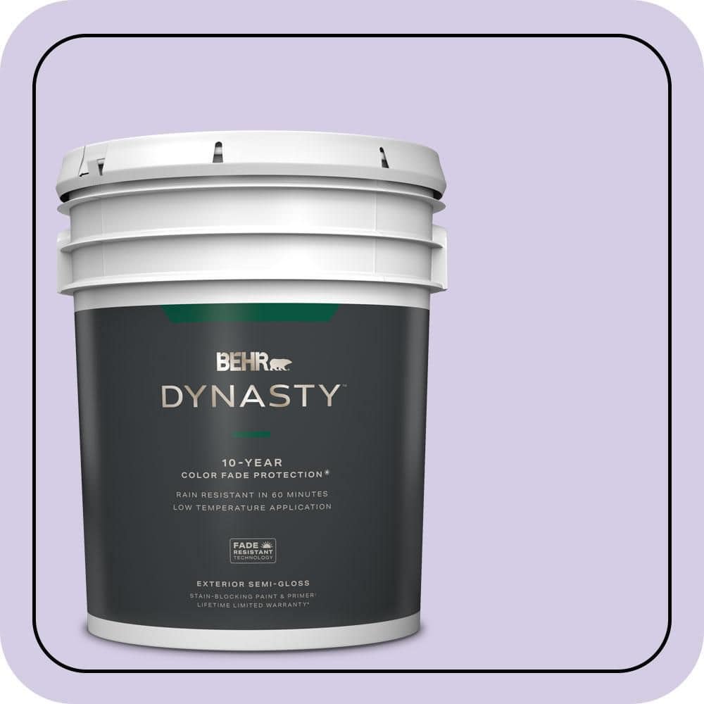 5 gal. #640A-3 Potentially Purple Semi-Gloss Exterior Stain-Blocking Paint & Primer price history on PriceWatchPro