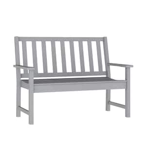 Ellsworth Gray Plastic Patio Bench