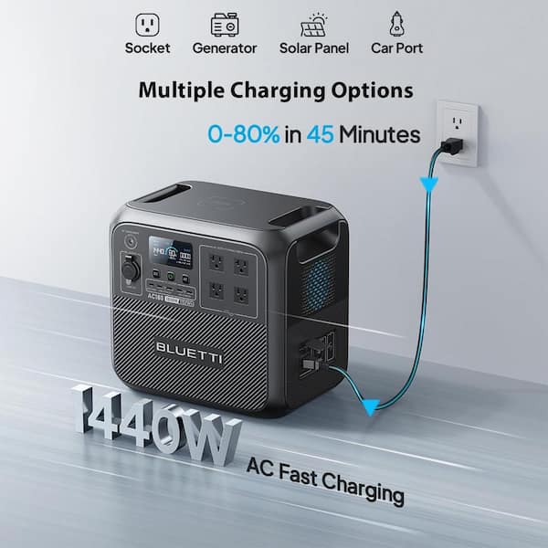 BLUETTI 1800W Continuous/2700-Watt Peak Output Power Station AC180