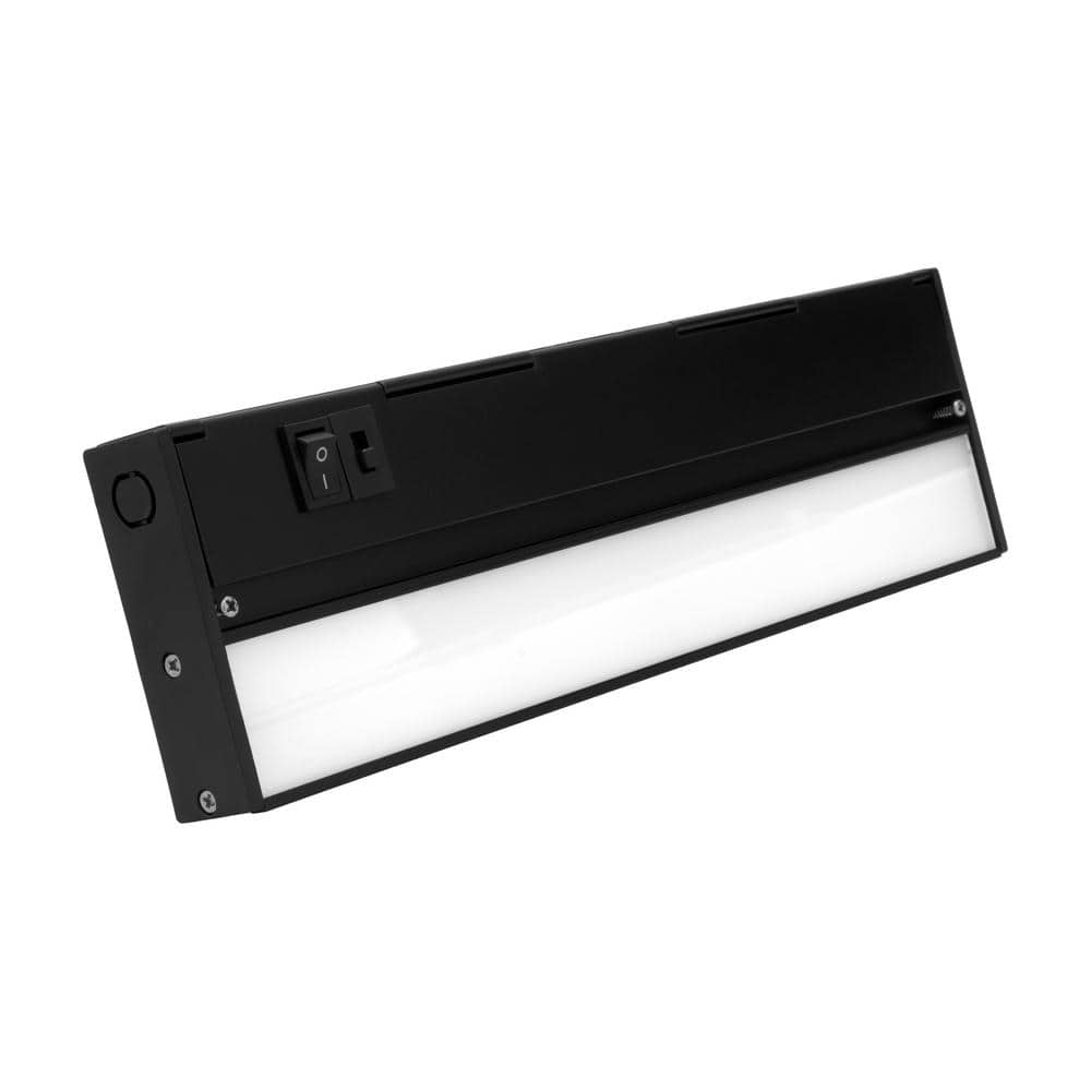 NICOR NUC-5 Series 12.5 in. Black Selectable LED Under Cabinet Light