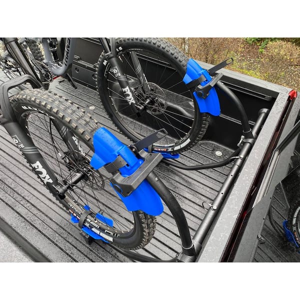 Floor Mounted Bike Rack for Different Width Tyres - 4 Bikes