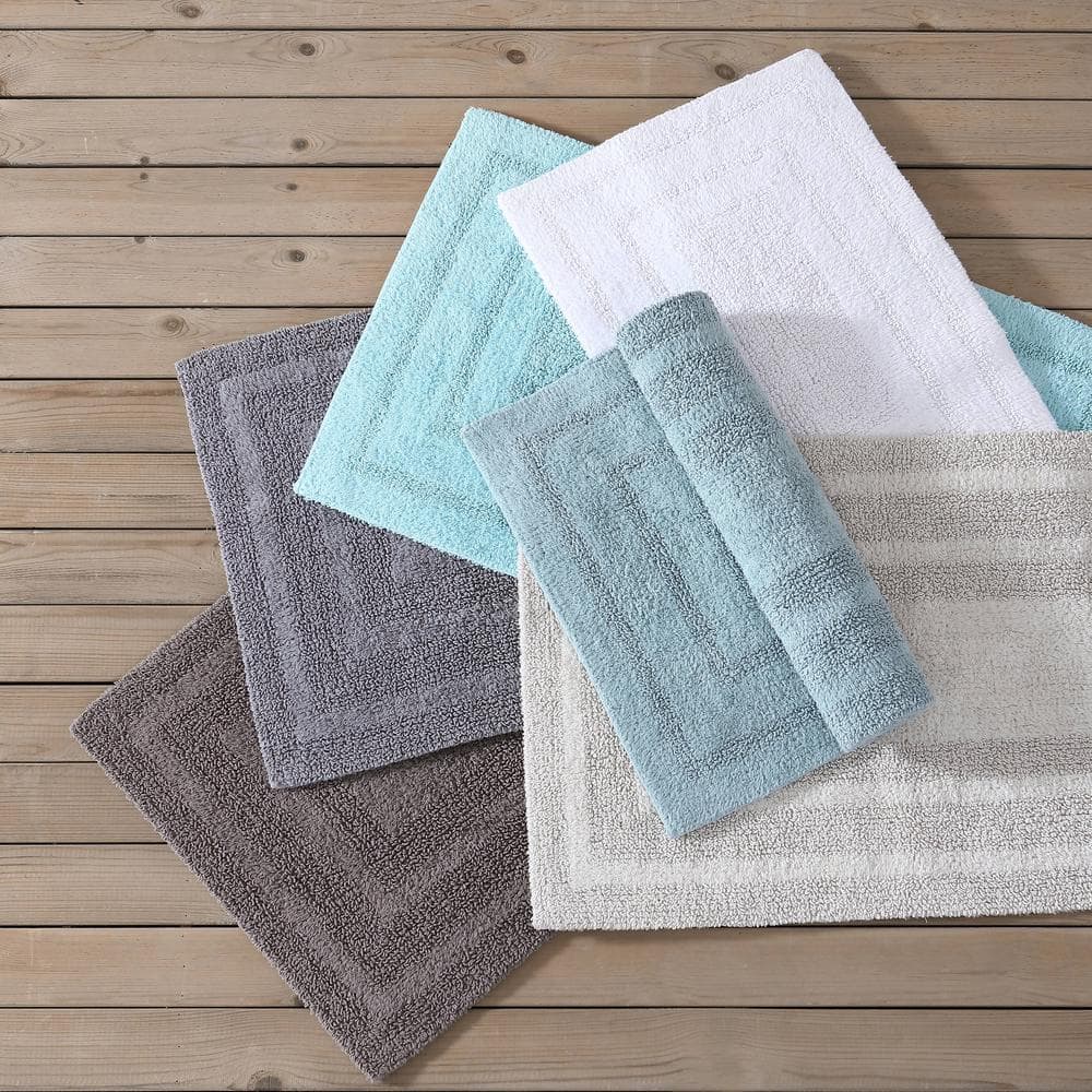 Logan Light Beige Cotton Bath Runner Rug