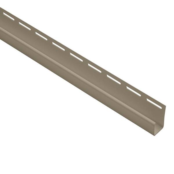 Ply Gem 5/8 in. Khaki Vinyl J-Channel Trim