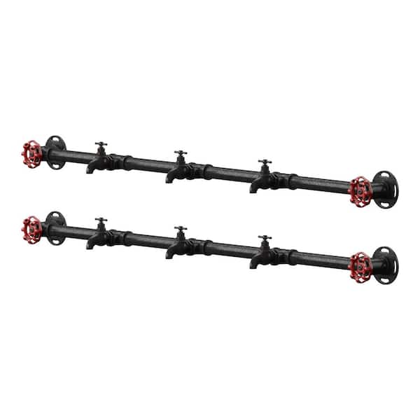 Furniture of America Wilbur Sand Black Coat Rack (Set of 2)