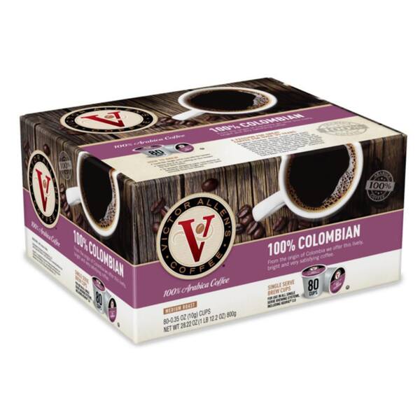 Victor Allen's 100% Colombian Coffee Medium Roast Single Serve Coffee ...