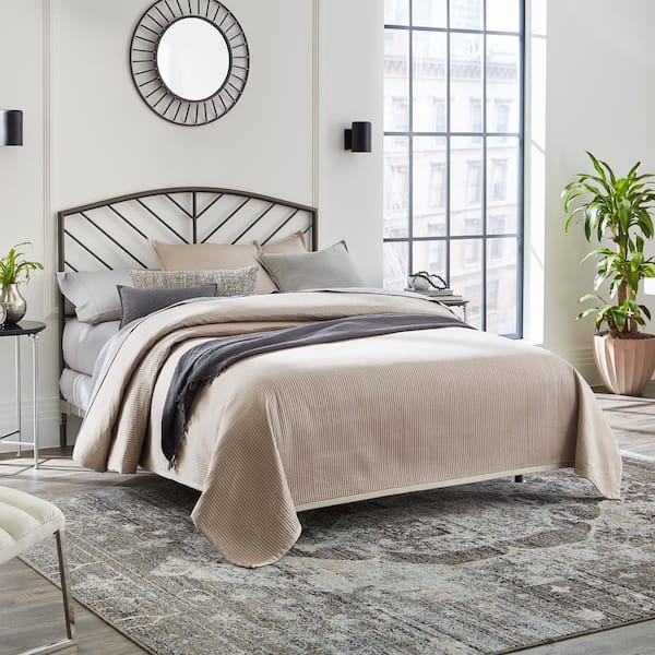 Hillsdale Furniture Essex Bronze Full Metal Headboard with Frame