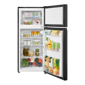 4.5 cu. ft. 2-Door Mini Refrigerator in Black with Freezer