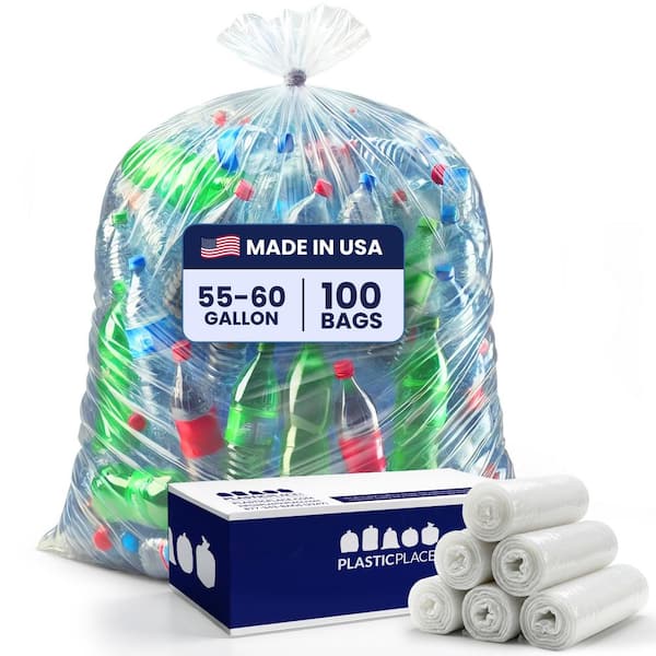 55-60 Gal. Clear Trash Bags (Case of 100)