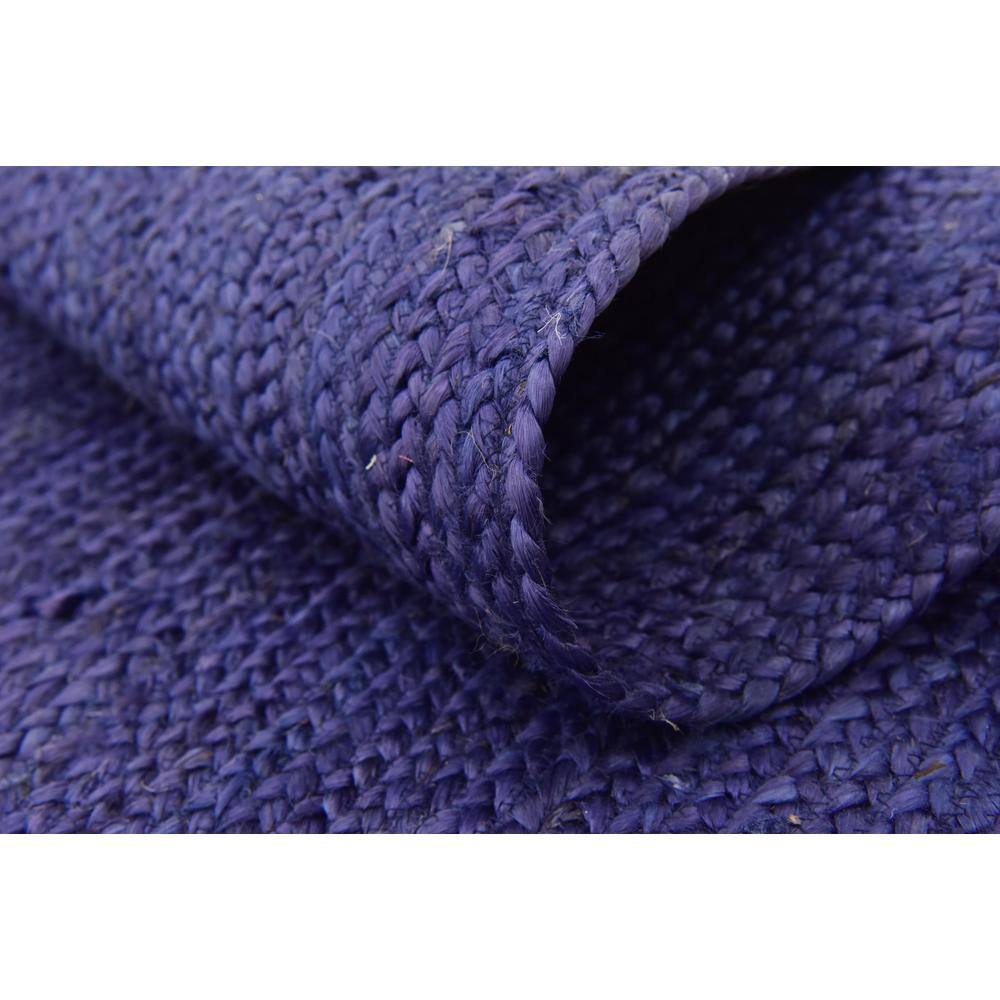 Handmade Navy Blue Braided Jute 5'x8' Indoor Rug