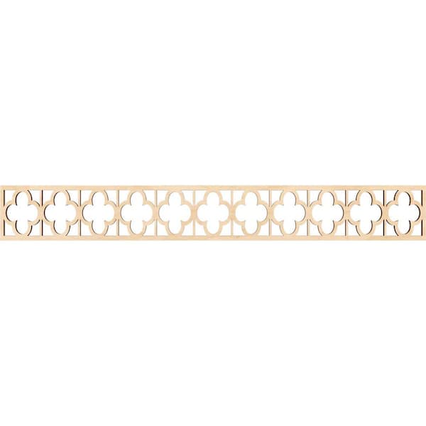 Ekena Millwork Woodall Fretwork 0.375 in. D x 46.5 in. W x 6 in. L Birch Wood Panel Moulding