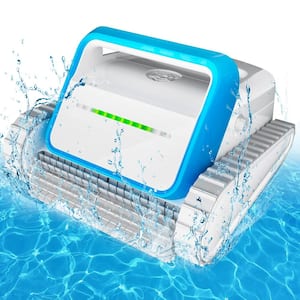 Automatic Robotic Pool Cleaner with Wall Climbing, Idea for Inground/Above Swimming Pools Up to 2500 sq. ft.