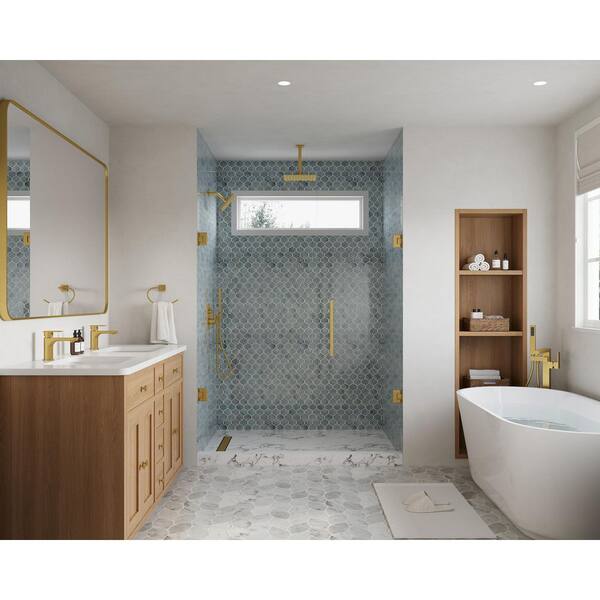 YAWWALK Triple Handle 7-Spray Patterns 12 in. Ceiling Mount