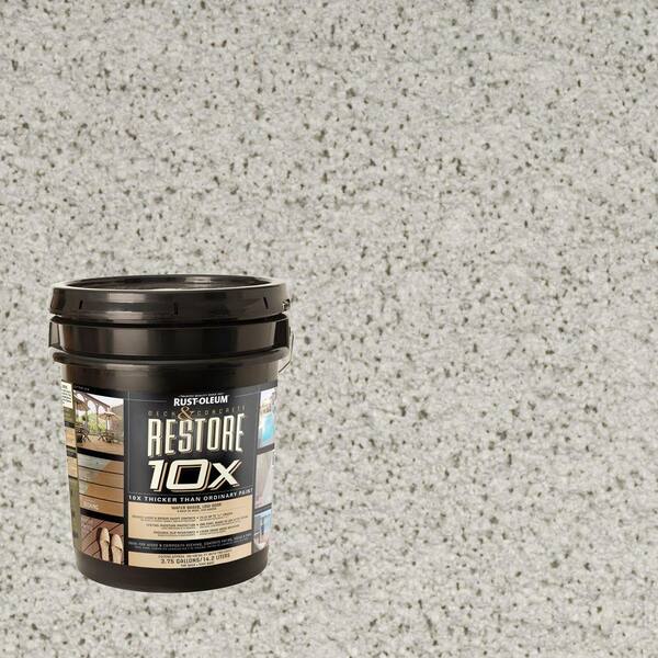 Rust-Oleum Restore 4-gal. Cape Cod Gray Deck and Concrete 10X Resurfacer