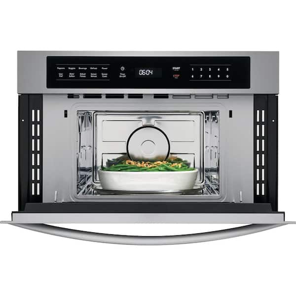 Frigidaire Gallery 1 6 Cu Ft Built In Microwave Stainless Steel With Drop Down Door Fgmo3067uf The Home Depot Frigidaire Gallery 1 6 Cu Ft Built In