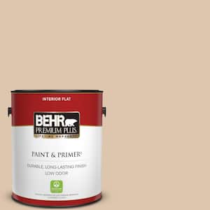 1 gal. #PPU3-08 Sienna Dust Flat Low Odor Interior Paint & Primer