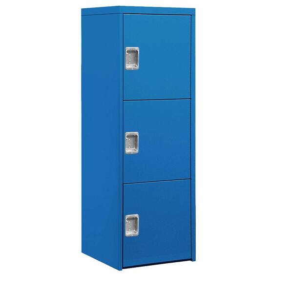 Salsbury Industries Steel Freestanding Garage Cabinet in Blue (24 in. W x 72 in. H x 24 in. D)