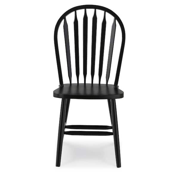 International Concepts Black Windsor Arrow Back Chair