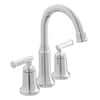 Glacier Bay Oswell In Widespread Double Handle High Arc Bathroom Faucet In Polished Chrome