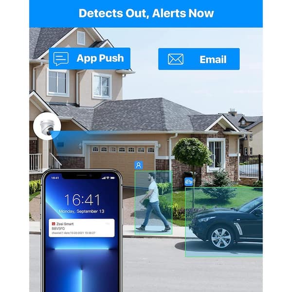 ZOSI ZG2255A 5MP PoE Wired Add-On IP Security Camera with Color