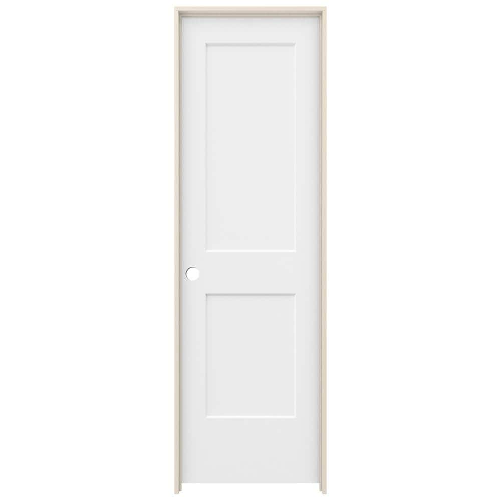 24 in. x 80 in. Monroe White Painted Right-Hand Smooth Solid Core Molded Composite MDF Single Prehung Interior Door price history on PriceWatchPro