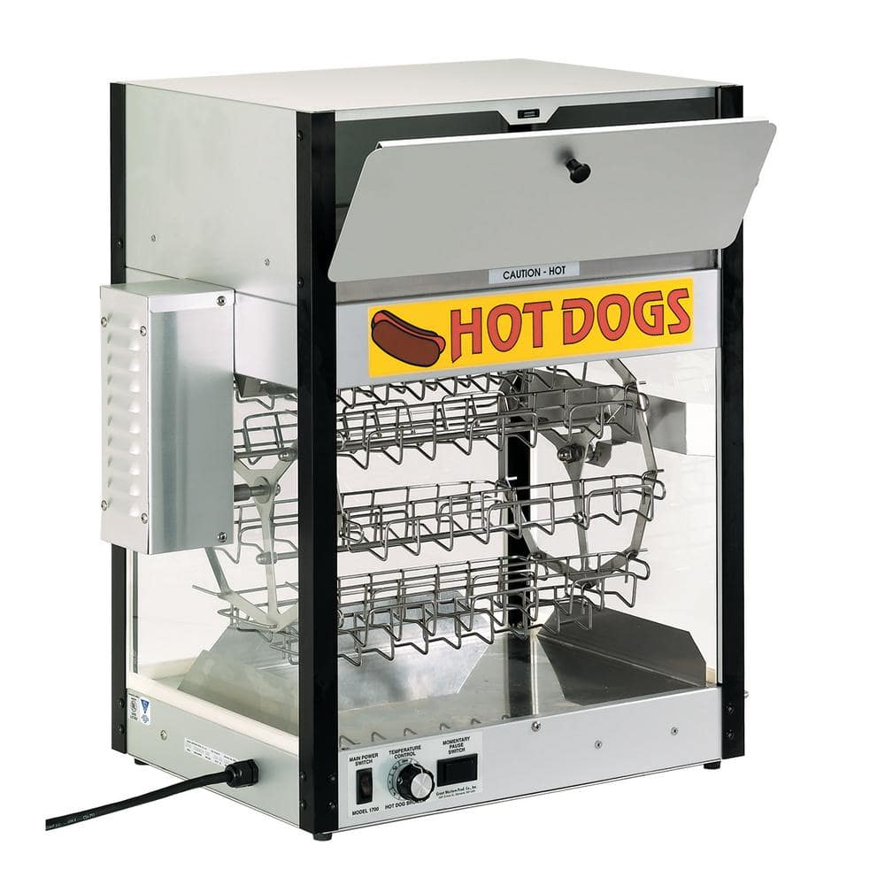 Combination Hot Dog Cooker and Bun Warmer