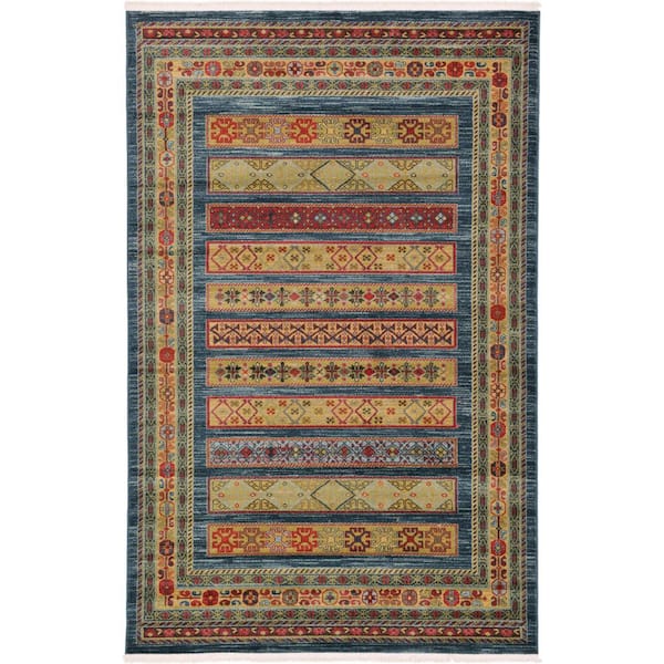 Unique Loom Fars Pasadena Beige 5' 0 x 8' 0 Area Rug